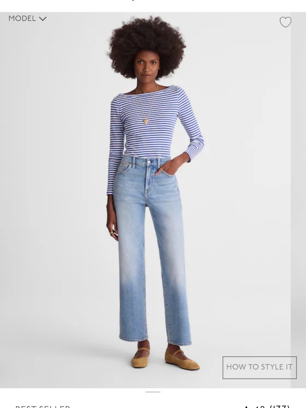 Madewell Perfect Vintage Wide Leg Crop Denim